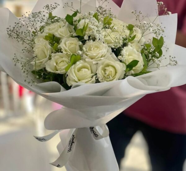 Bouquet rose blanche