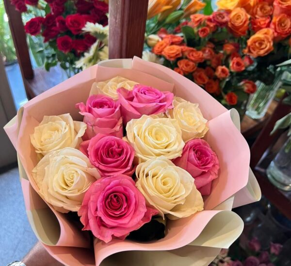 Bouquet rose et blanche
