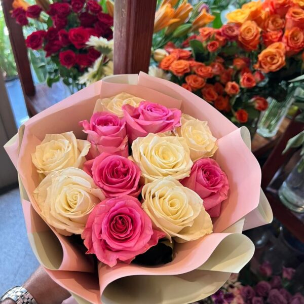 Bouquet rose et blanche