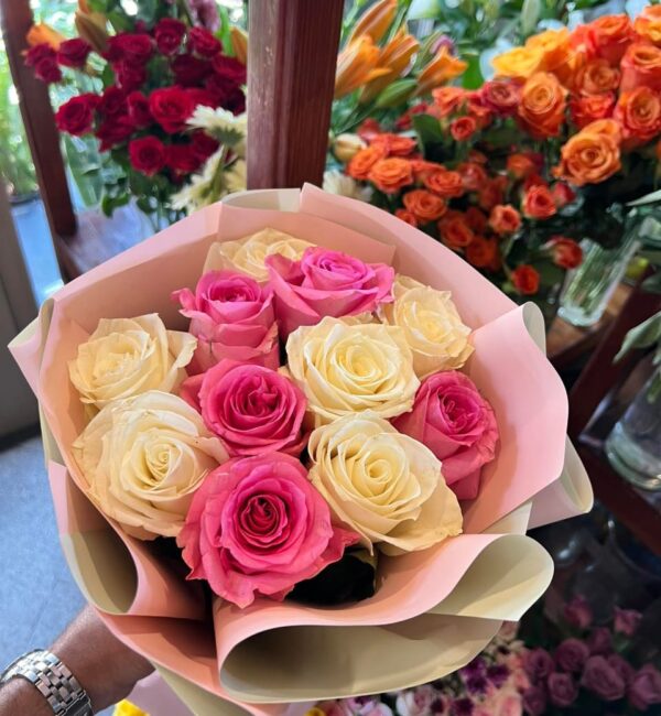 Bouquet rose et blanche