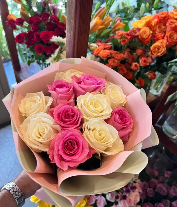 Bouquet rose et blanche