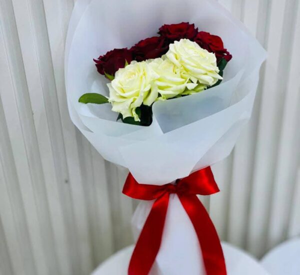 Bouquet rouge et blanche